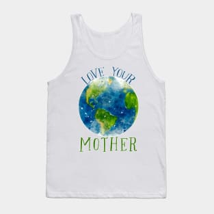 earth watercolor (love your mother) Tank Top